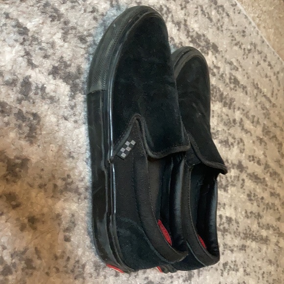 All black vans slip on, skateboarding pop Cush insole,good condition, - Picture 3 of 5